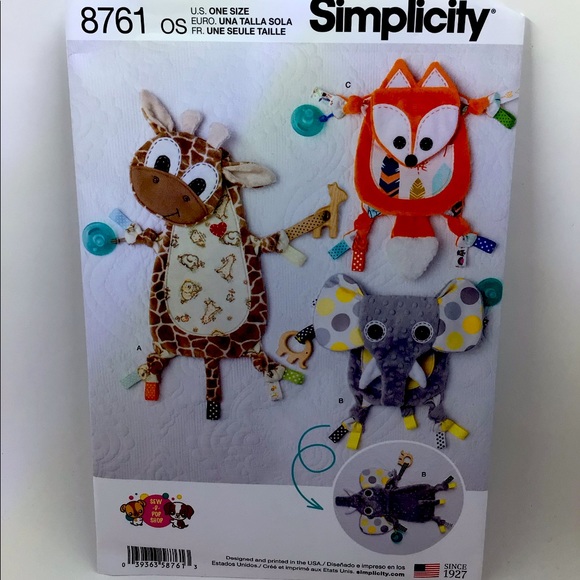 Simplicity Pattern 8761 - Baby Sensory Blankets - Picture 8 of 8